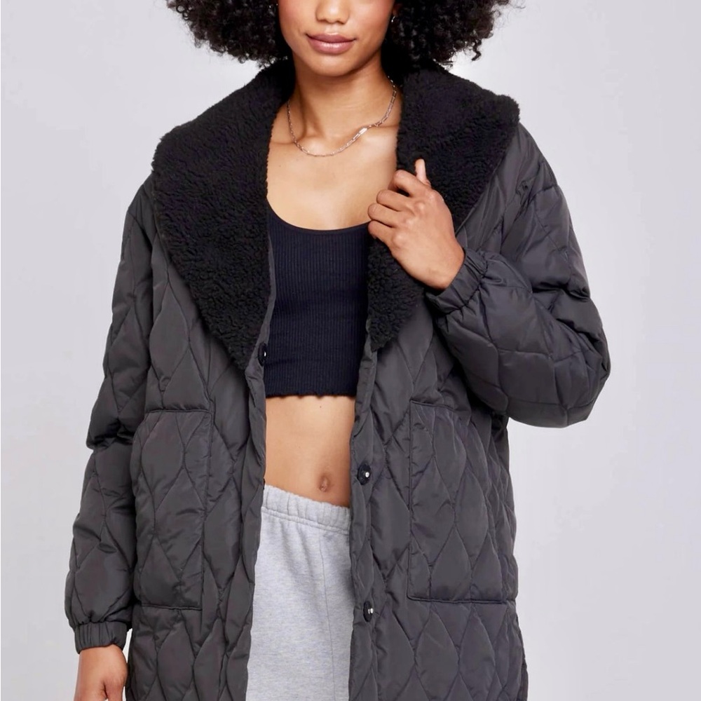 Spiritual Gangster Ivy Quilted Sherpa Jacket